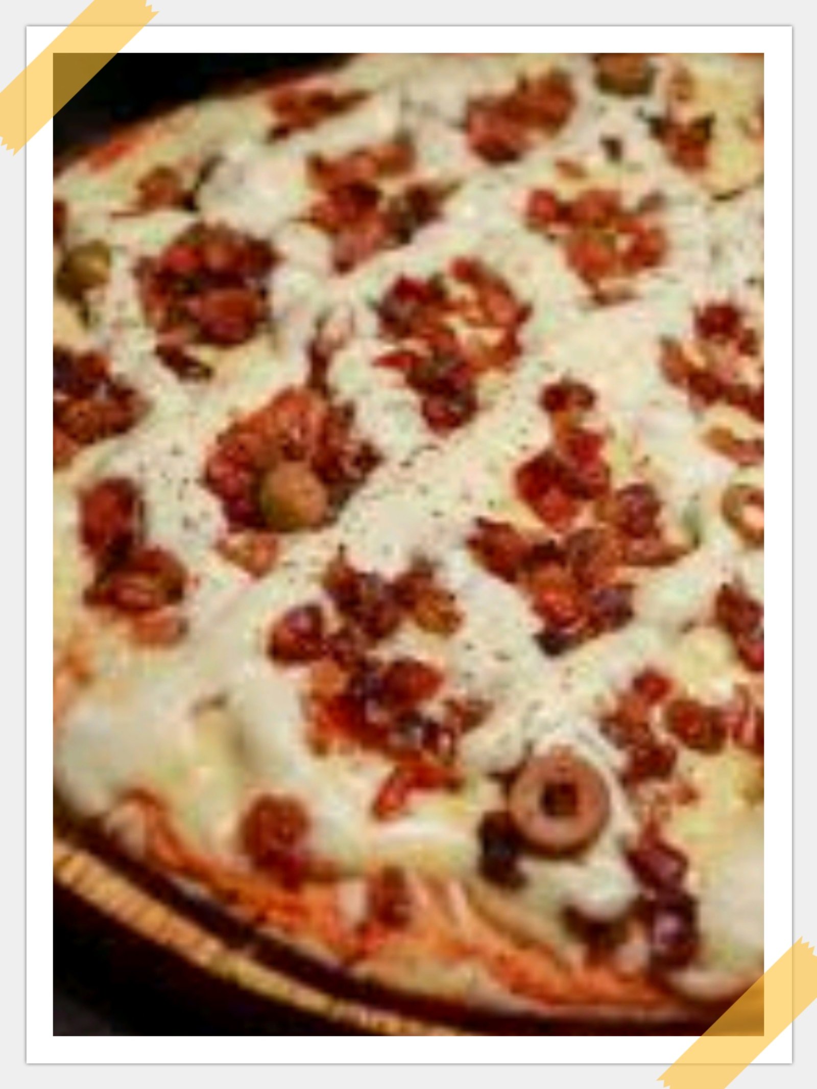 Pizza frango bacon queijo creme cheese