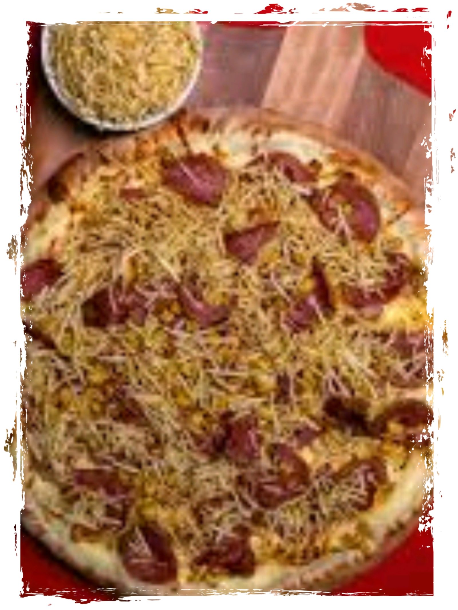 Frango calabresa queijo batata palha