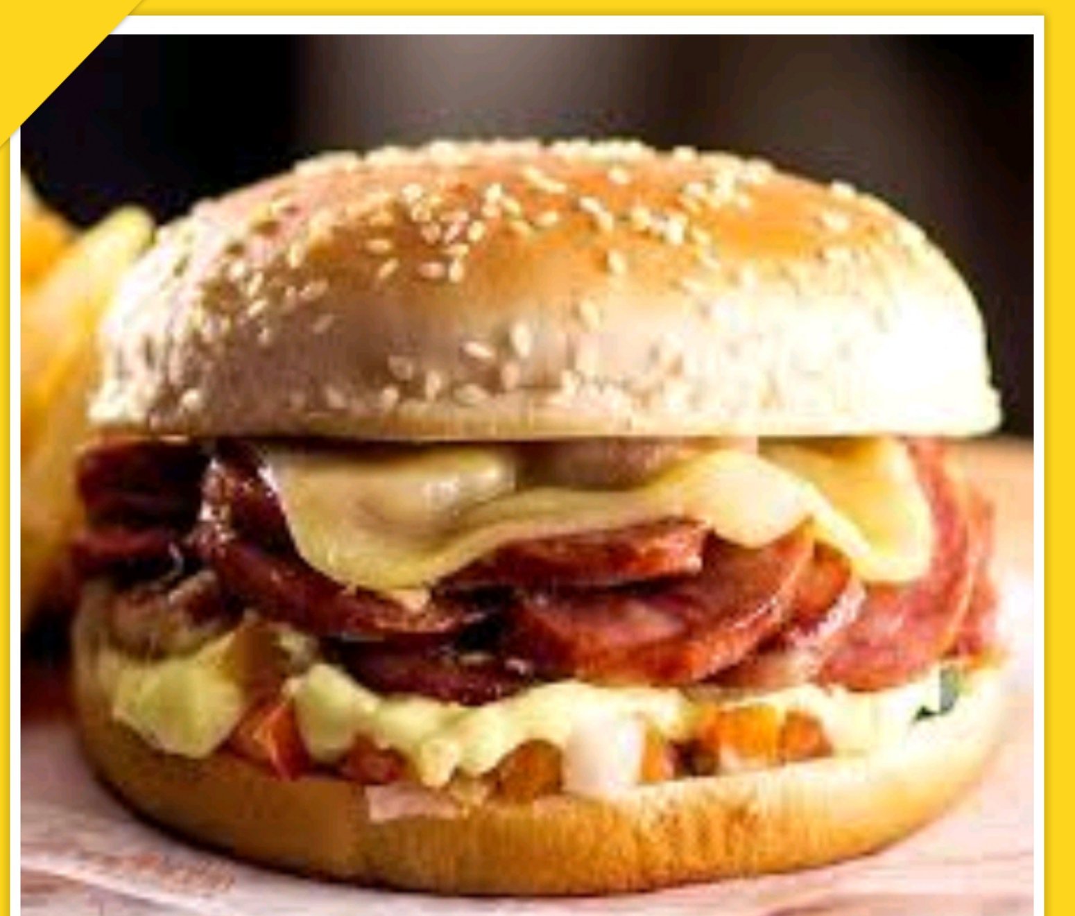 Duplo burguer cheese calabresa