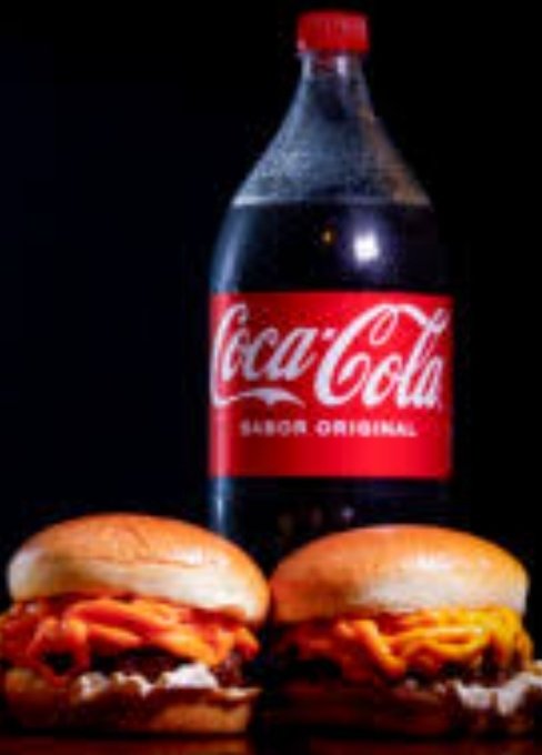 2 x burguer + coca-cola 1 litro